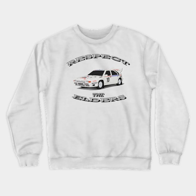 Citroen bx4tc 'Respect The Elders' Crewneck Sweatshirt by CarEnthusast